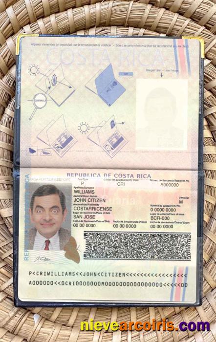 Costa Rica pass photolook